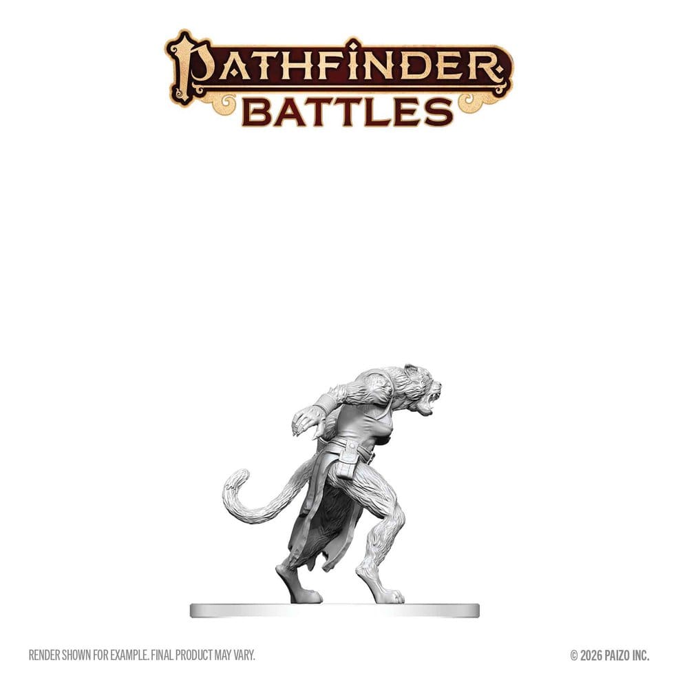 Pathfinder Battles Deep Cuts miniature à peindre Homme-tigre 13 cm