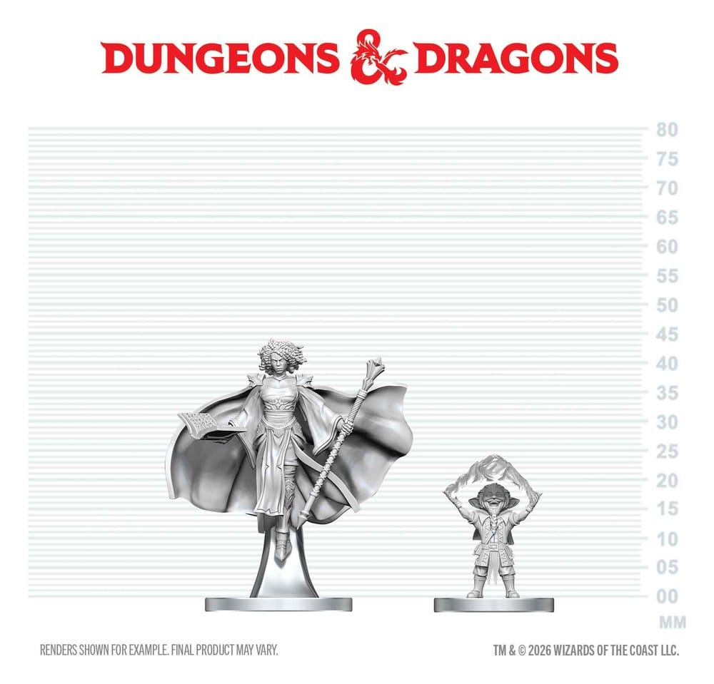 D&D Nolzur's Marvelous Miniatures figurines mini Sorcier Gnome & Magicien Aasimar 13 cm