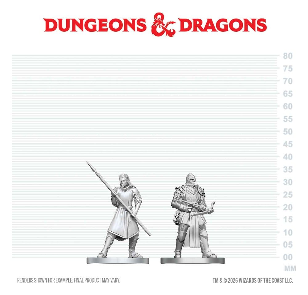 D&D Nolzur's Marvelous Miniatures figurines mini Town Guards 13 cm