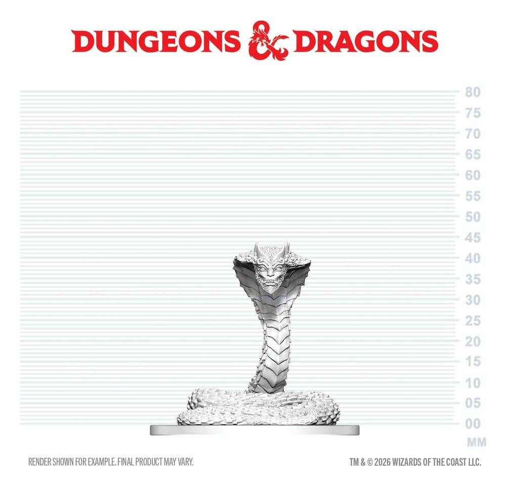 D&D Nolzur's Marvelous Miniatures figurine mini Guardian Naga 6 cm