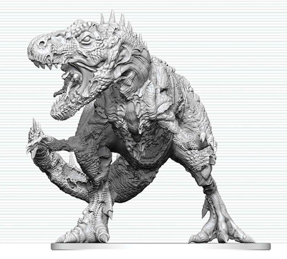 Dungeons & Dragons Nolzur's Marvelous Miniatures miniature à peindre Tyrannosaure Zombie 20 cm