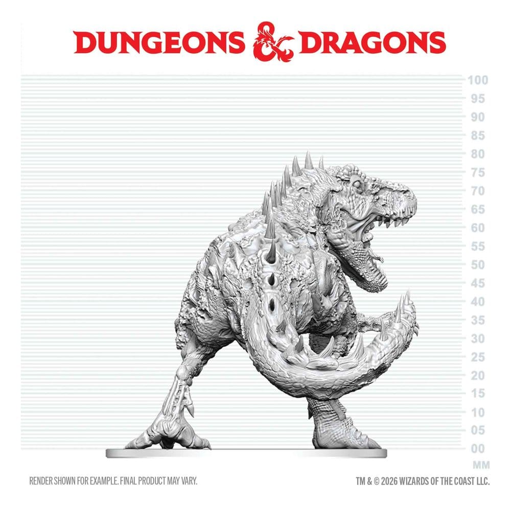 Dungeons & Dragons Nolzur's Marvelous Miniatures miniature à peindre Tyrannosaure Zombie 20 cm