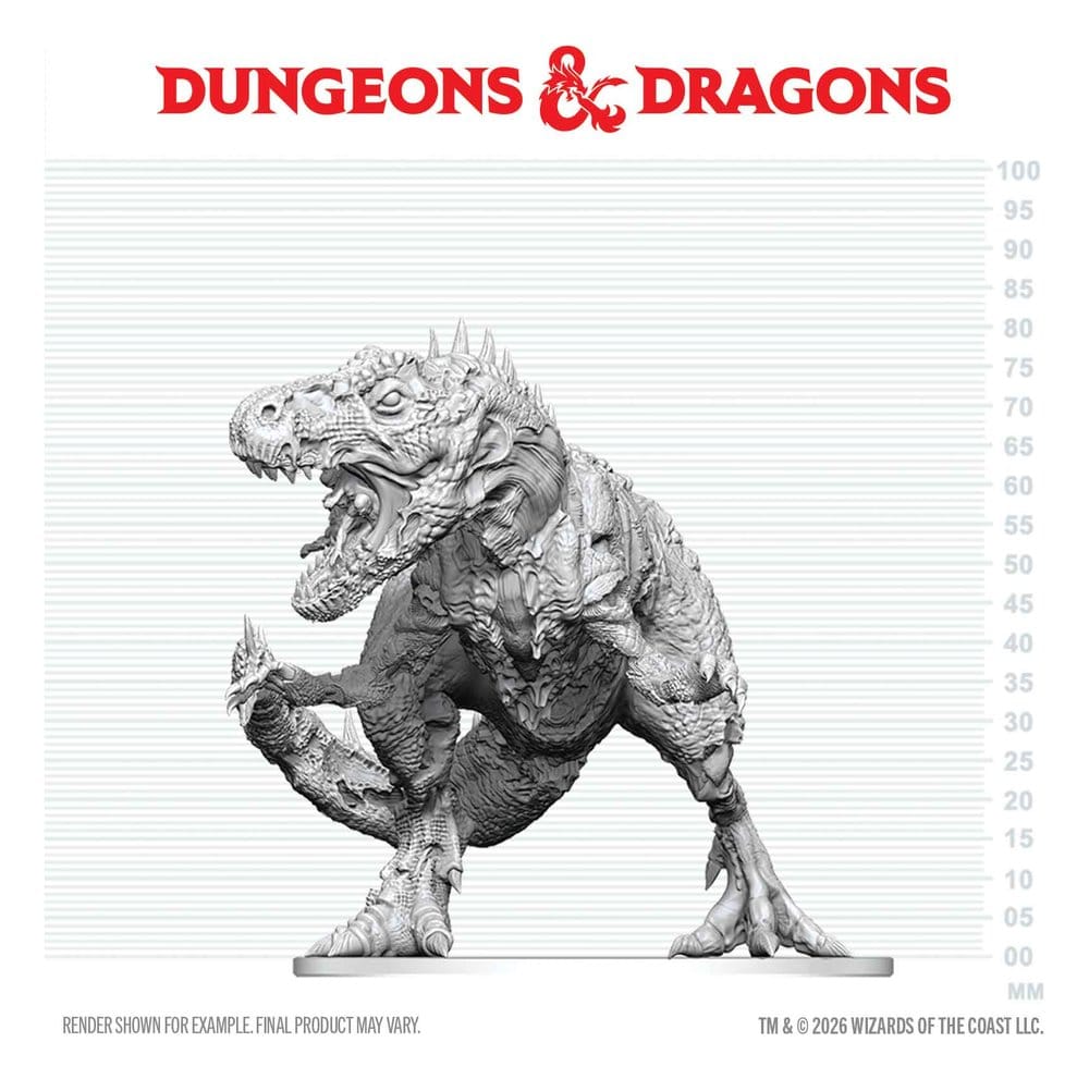 Dungeons & Dragons Nolzur's Marvelous Miniatures miniature à peindre Tyrannosaure Zombie 20 cm