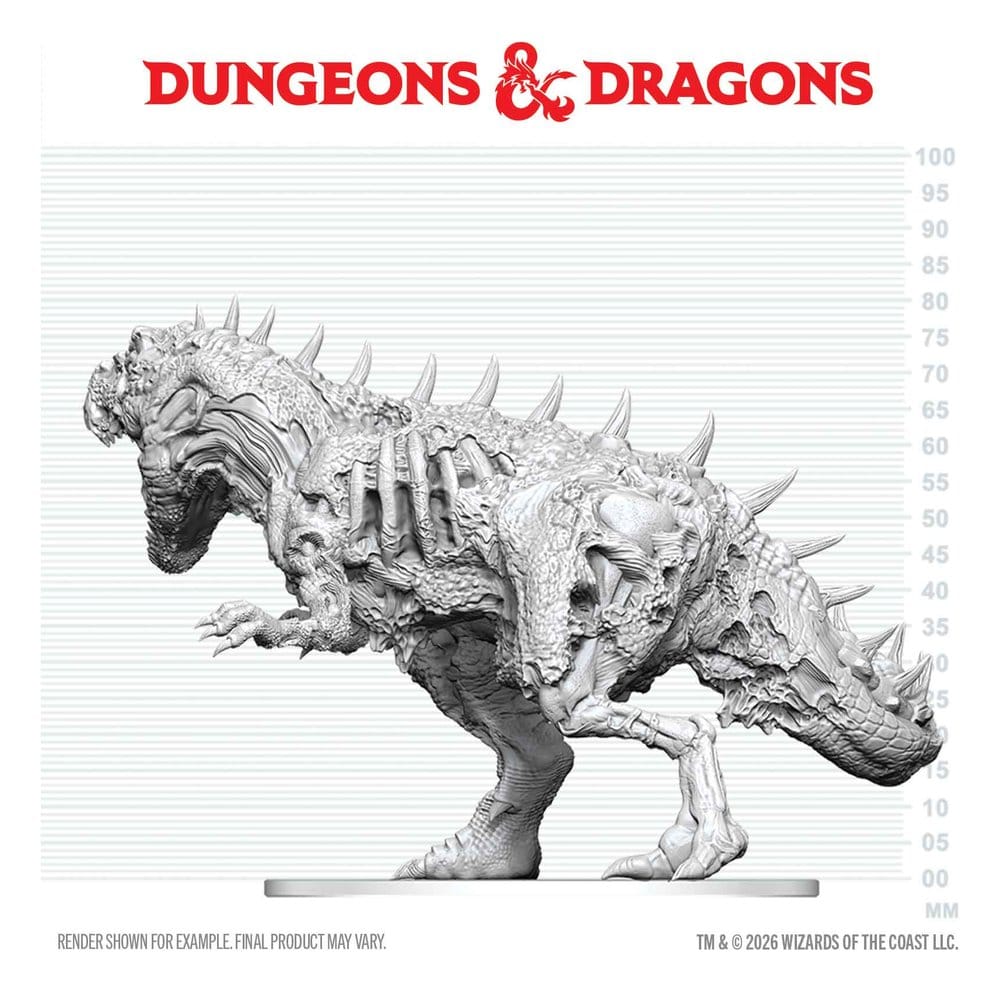 Dungeons & Dragons Nolzur's Marvelous Miniatures miniature à peindre Tyrannosaure Zombie 20 cm