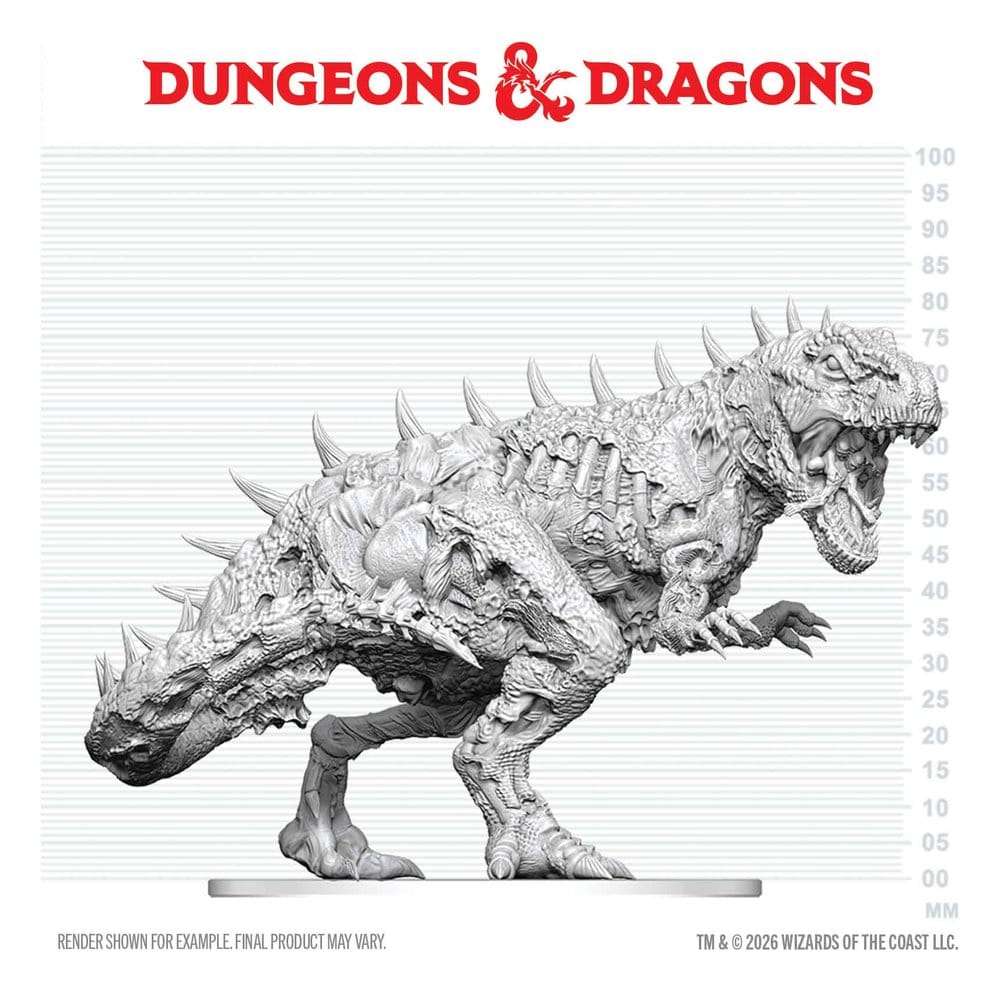 Dungeons & Dragons Nolzur's Marvelous Miniatures miniature à peindre Tyrannosaure Zombie 20 cm