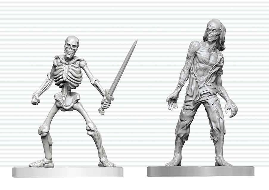 Dungeons & Dragons Nolzur's Marvelous Miniatures miniature à peindre Zombie & Skeleton 14 cm