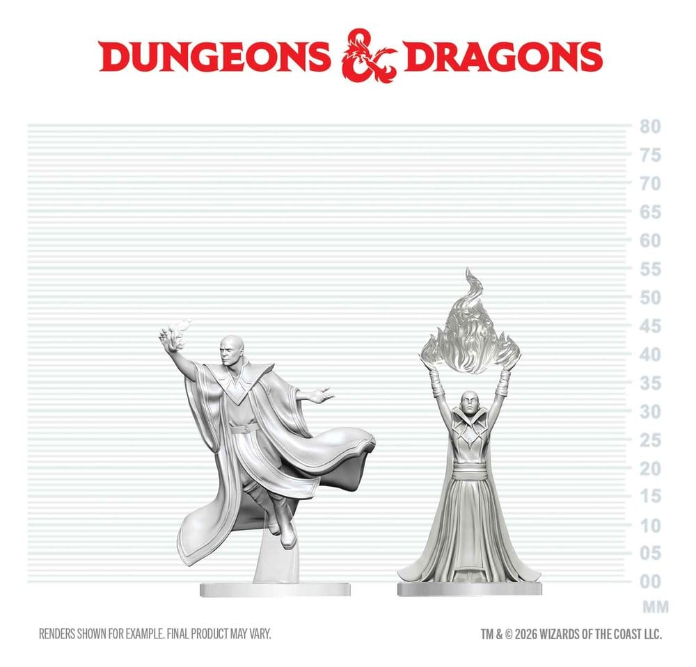 Dungeons & Dragons Nolzur's Marvelous Miniatures miniature à peindre Mage Sorcier Rouge & Archimage 14 cm