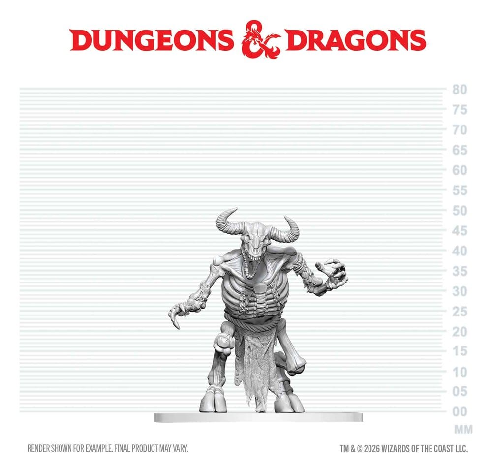 Dungeons & Dragons Nolzur's Marvelous Miniatures miniature à peindre Squelette de Minotaure 17 cm