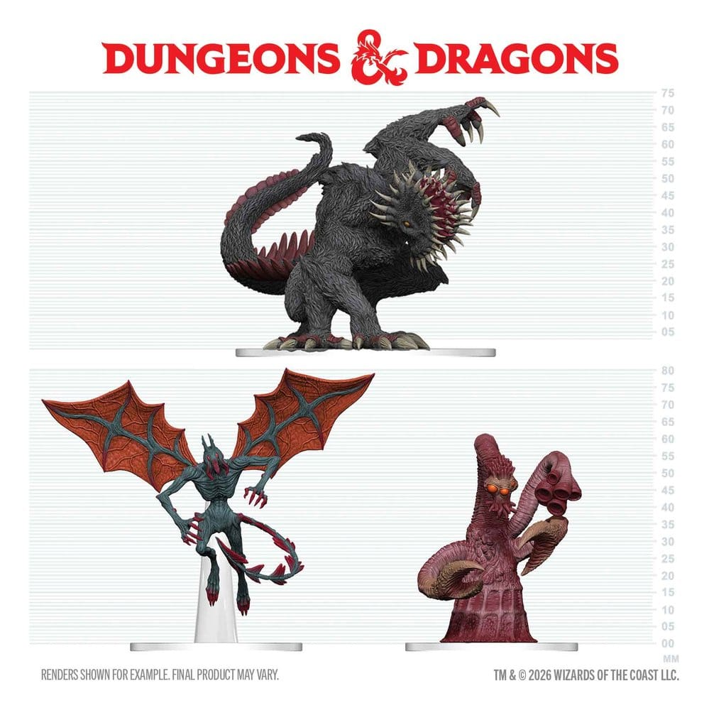D&D Icons of the Realms Boxed miniatures prépeintes Maddening Monsters of Ravenloft
