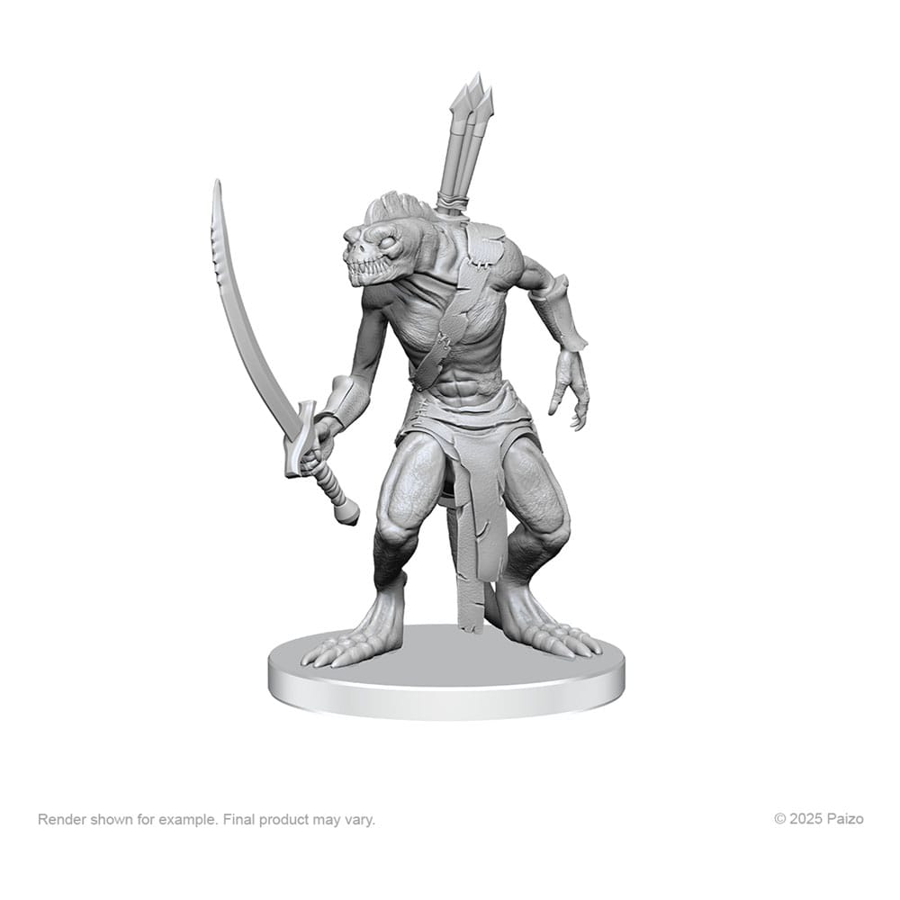 Pathfinder Deep Cuts miniatures à peindre Xulgath Skirmisher & Stoneliege