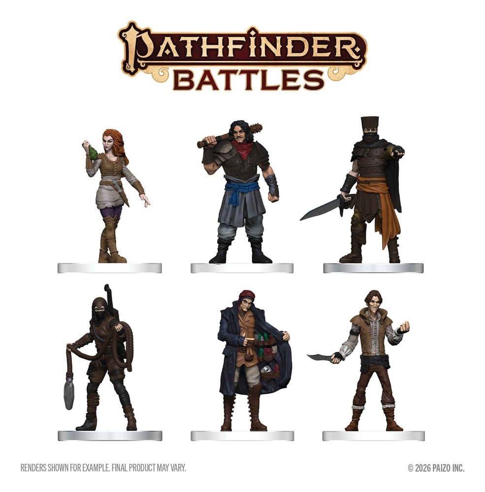 Pathfinder Battles Boxed miniatures prépeintes Criminals 20 cm
