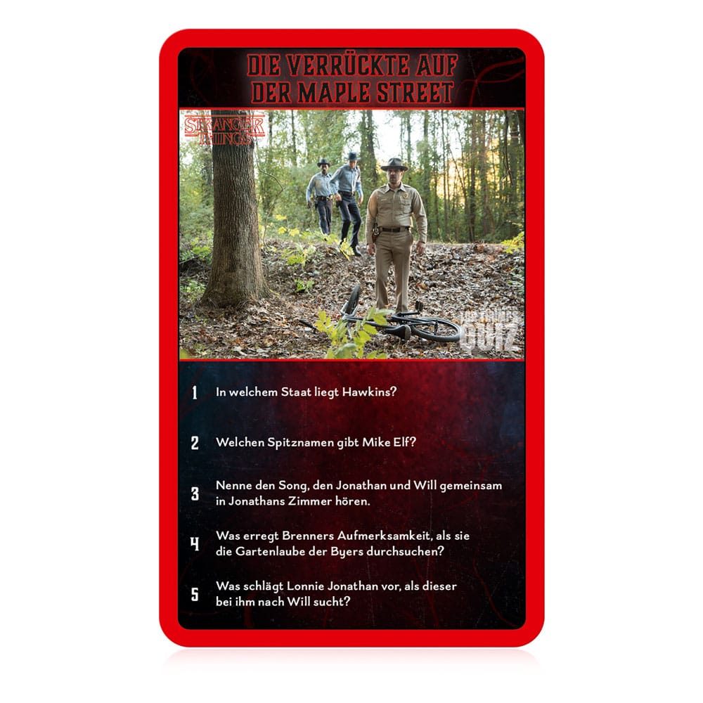 Stranger Things jeu de cartes Top Trumps Quiz *ALLEMAND*