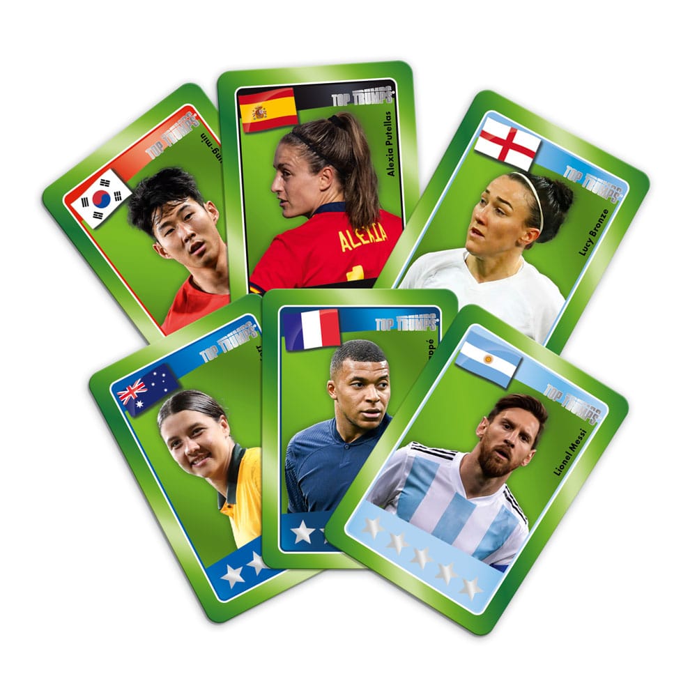 Stars du football mondial Top Trumps Match- The Crazy Cube Game Green Version