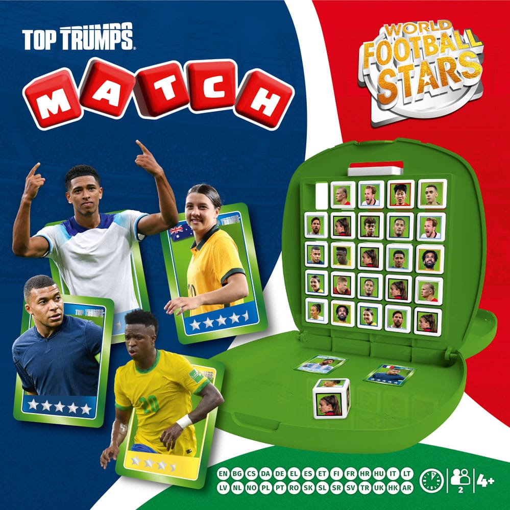 Stars du football mondial Top Trumps Match- The Crazy Cube Game Green Version