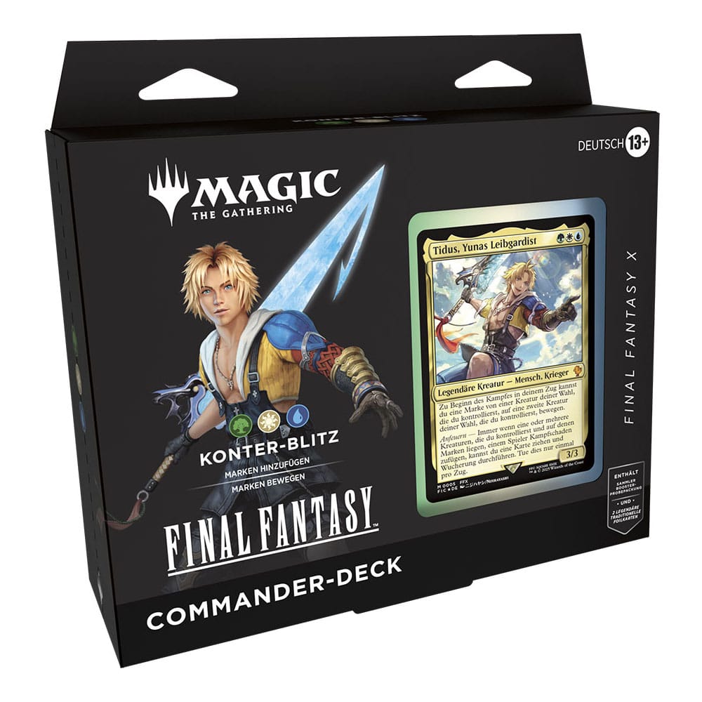 Magic the Gathering Final Fantasy présentoir decks Commander (4) *ALLEMAND*