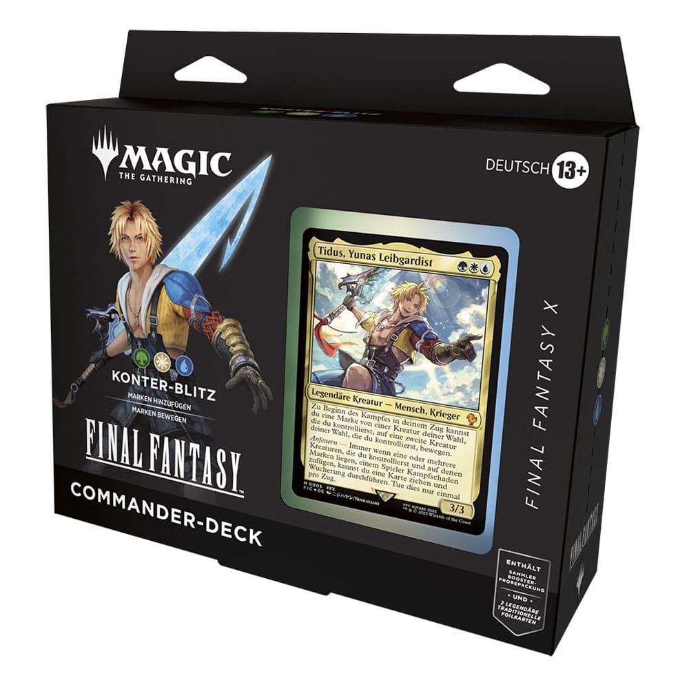 Magic the Gathering Final Fantasy présentoir decks Commander (4) *ALLEMAND*