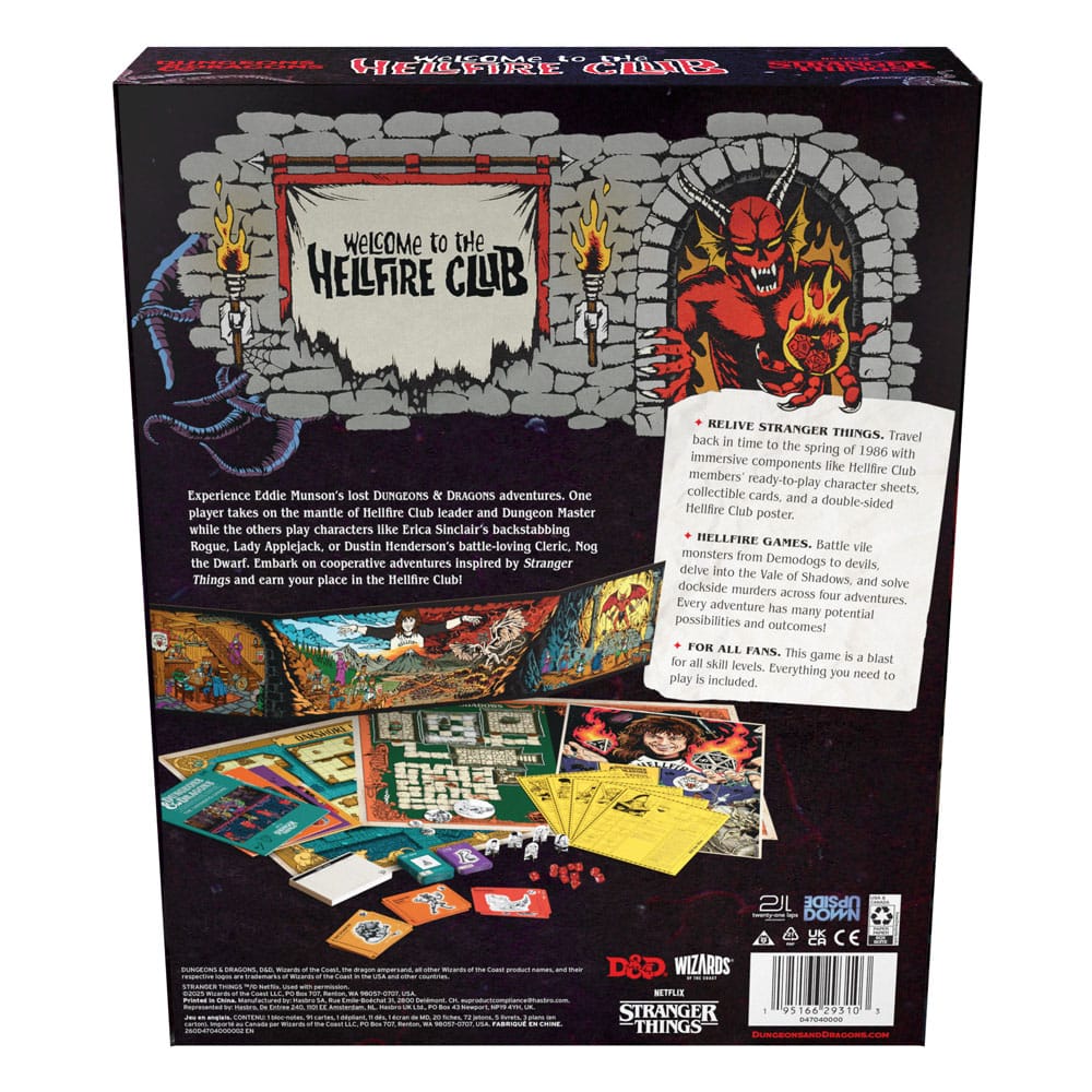 Dungeons & Dragons jeu de plateau Stranger Things: Welcome to the Hellfire Club *ANGLAIS*