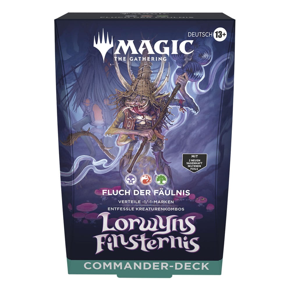 Magic the Gathering Lorwyns Finsternis présentoir decks Commander (4) *ALLEMAND*