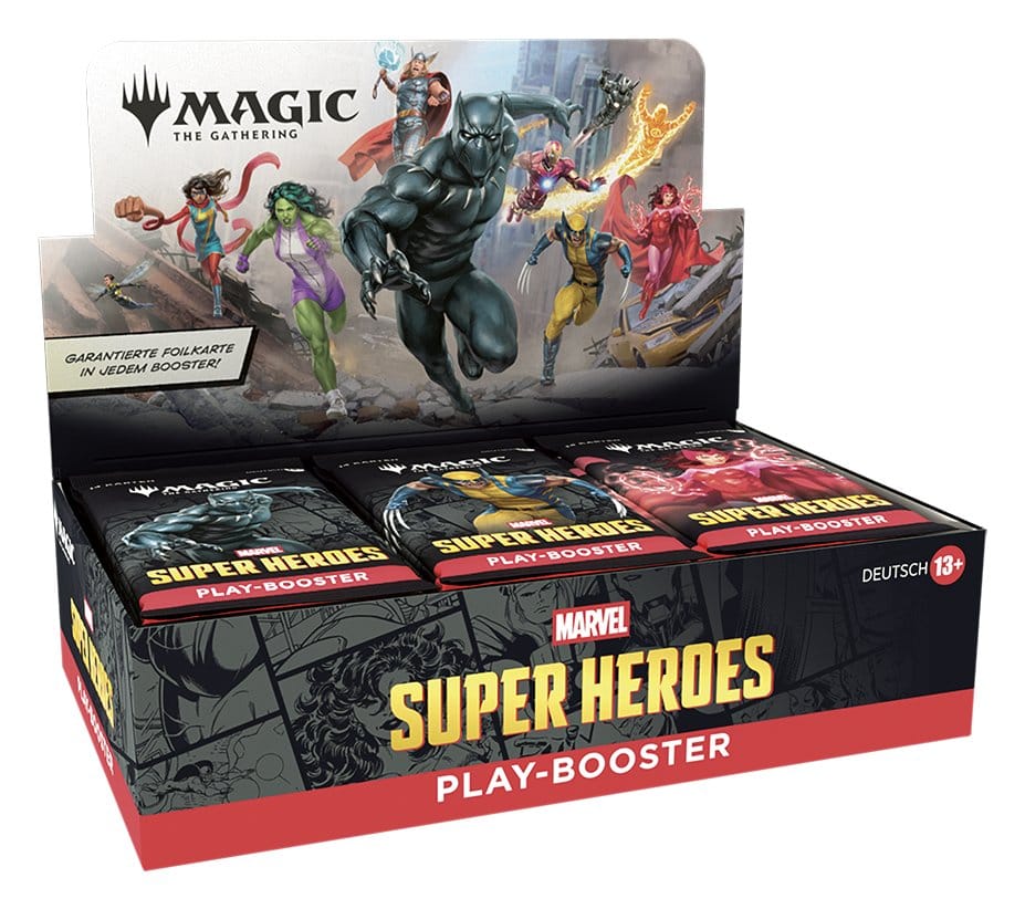 Magic the Gathering Marvel Super Heroes présentoir boosters de jeu (30) *ALLEMAND*