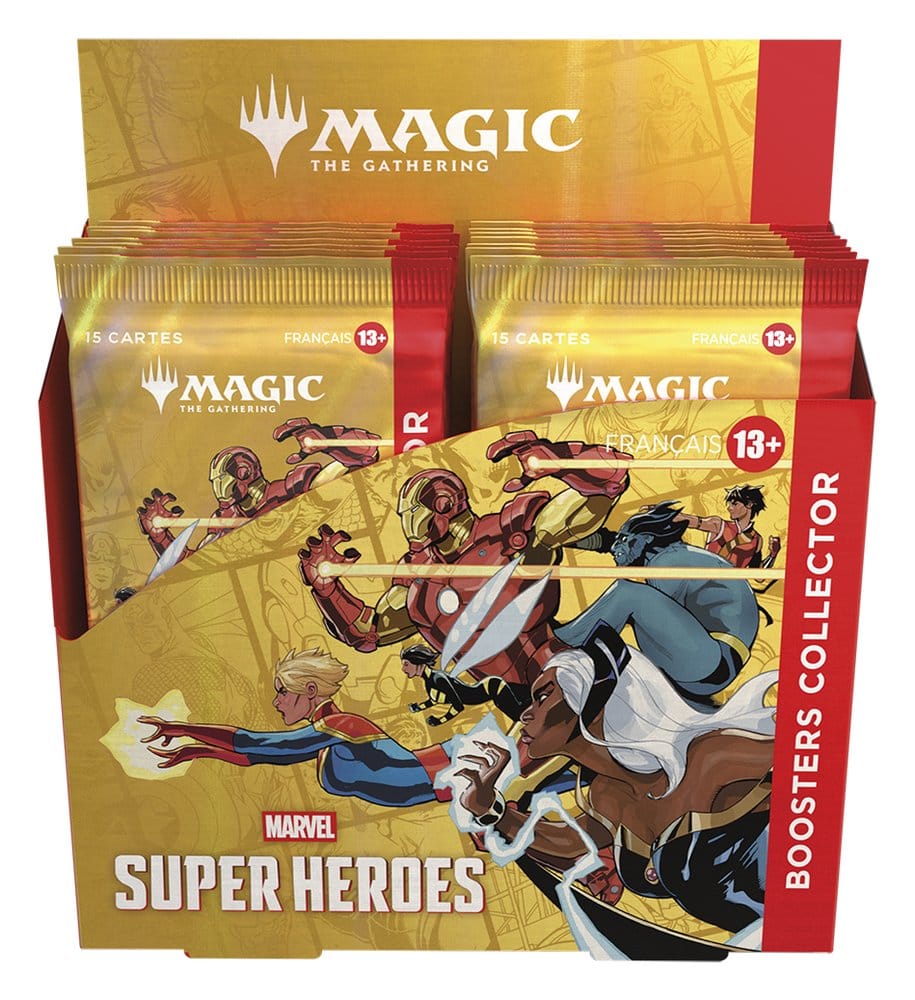 Magic the Gathering Marvel Super Heroes présentoir boosters collectors (12) *FRANCAIS*