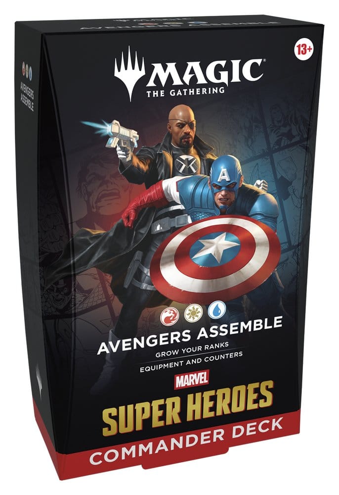 Magic the Gathering Marvel Super Heroes Commander Decks Carton (4) *ANGLAIS*