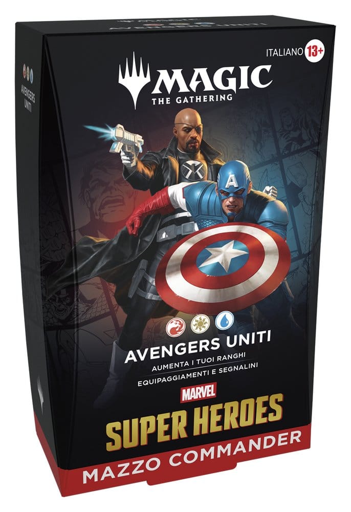 Magic the Gathering Marvel Super Heroes Commander Decks Carton (4) *ITALIEN*