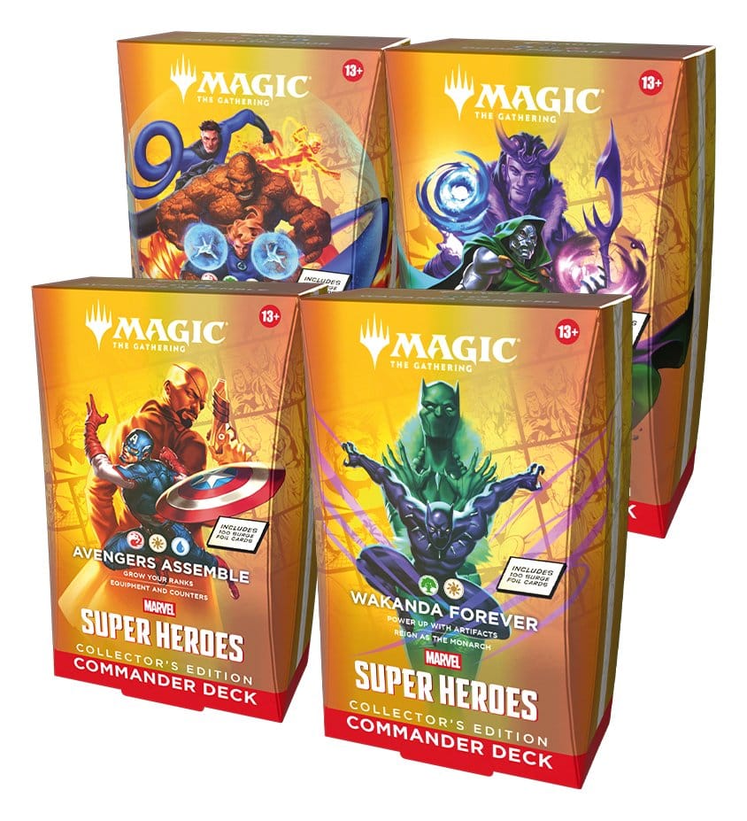 Magic the Gathering Marvel Super Heroes Collector's Edition Commander Decks Carton (4) *ANGLAIS*