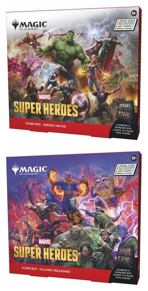 Magic the Gathering Marvel Super Heroes présentoir boîtes scéniques (4) *ANGLAIS*