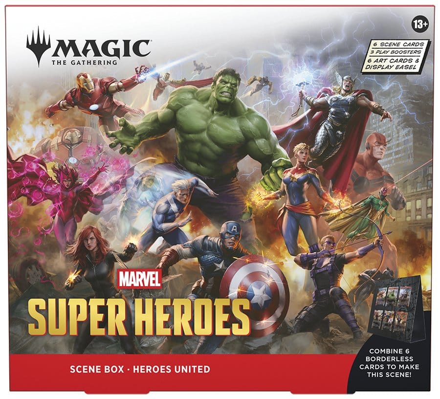 Magic the Gathering Marvel Super Heroes présentoir boîtes scéniques (4) *ANGLAIS*