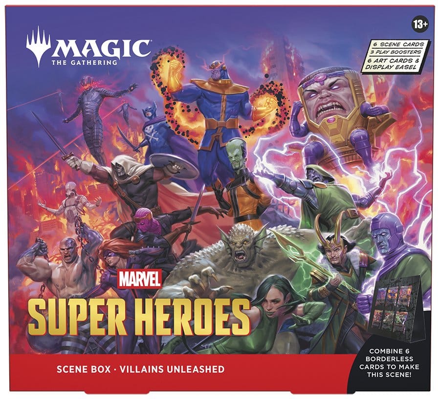 Magic the Gathering Marvel Super Heroes présentoir boîtes scéniques (4) *ANGLAIS*