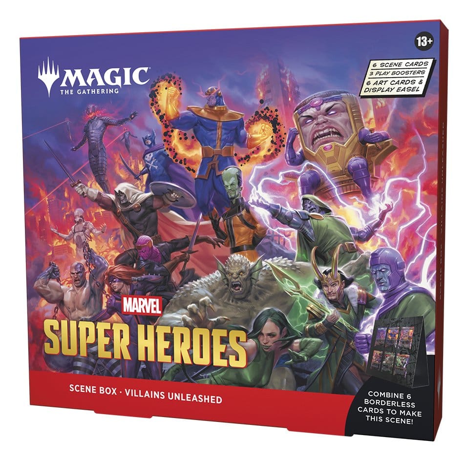 Magic the Gathering Marvel Super Heroes présentoir boîtes scéniques (4) *ANGLAIS*