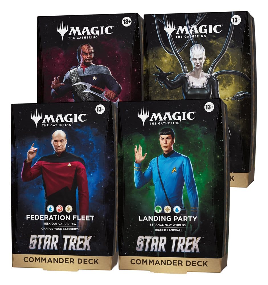Magic the Gathering Star Trek decks Commander (4) *ANGLAIS*