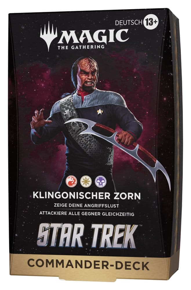 Magic the Gathering Star Trek decks Commander (4) *ALLEMAND*