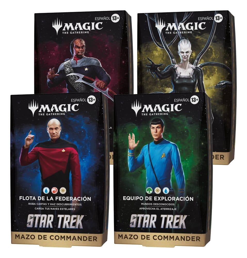 Magic the Gathering Star Trek decks Commander (4) *ESPAGNOL*