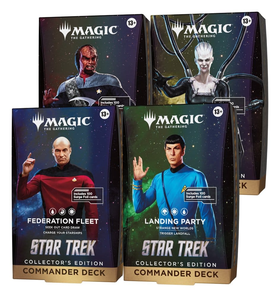 Magic the Gathering Star Trek decks Commander édition collector (4) *ANGLAIS*