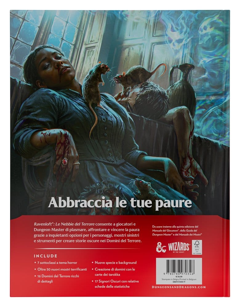 Dungeons & Dragons RPG Ravenloft: Le Nebbie des Terrore livre *ITALIEN*