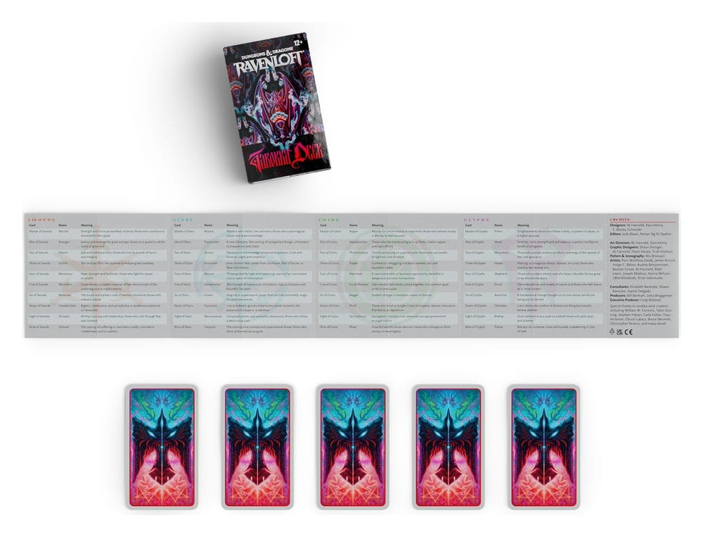 Dungeons & Dragons RPG Ravenloft: The Horrors Within deck Tarokka *ANGLAIS*