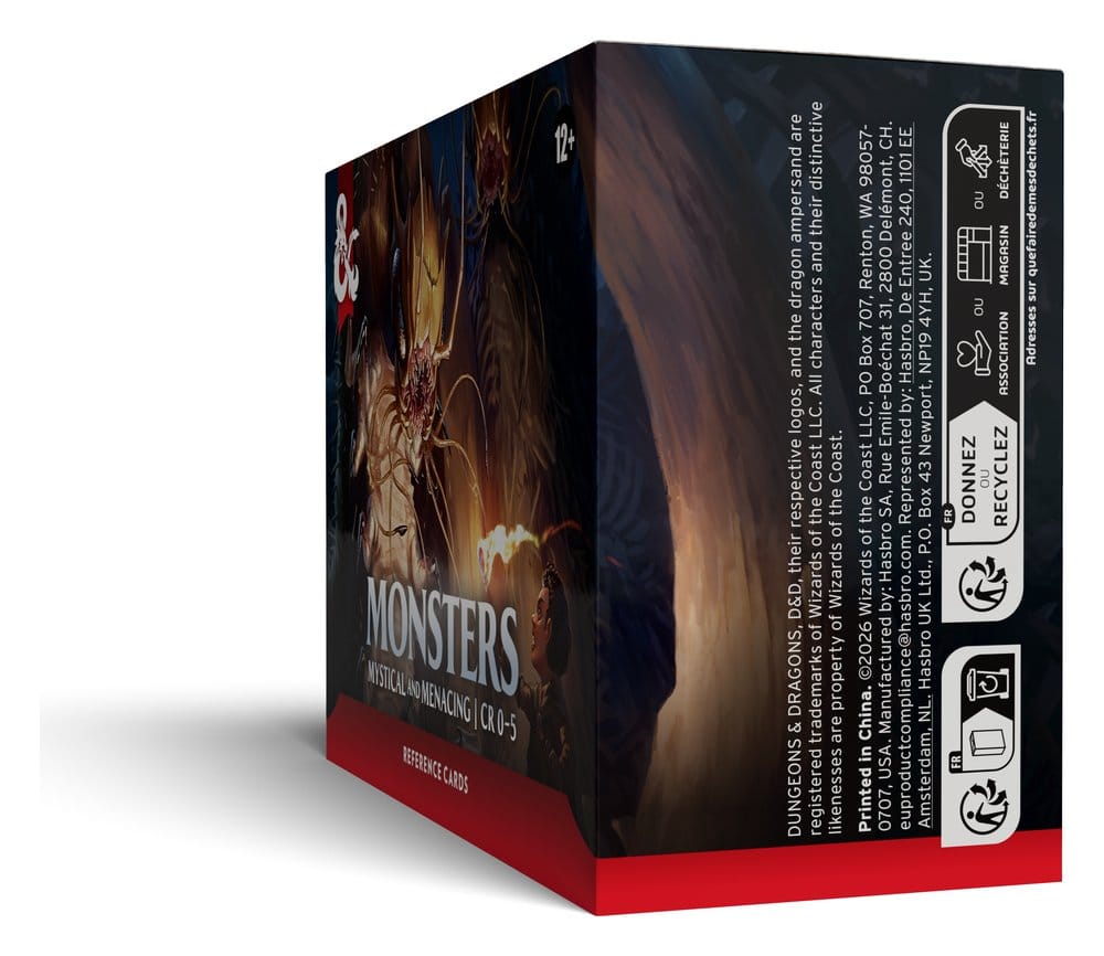Dungeons & Dragons RPG Fiches de Référence: Monstres (mystiques et redoutables) *ANGLAIS*