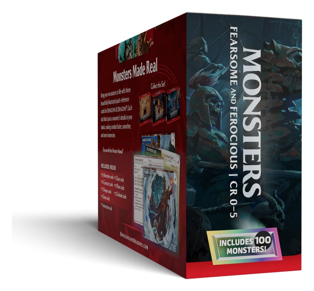 Dungeons & Dragons RPG Fiches de Référence: Monstres (terrifiants et féroces) *ANGLAIS*