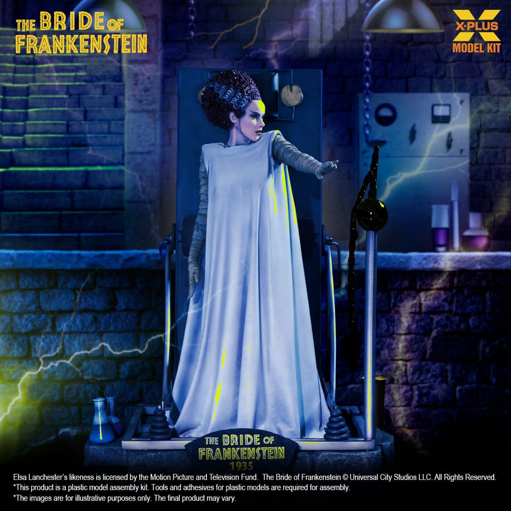 La Fiancée de Frankenstein figurine Plastic Model Kit 1/8 Bride of Frankenstein 21 cm