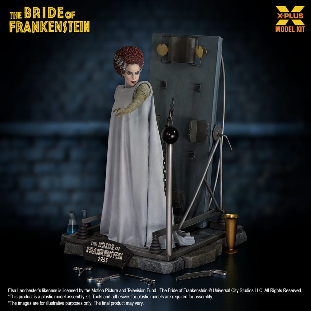 La Fiancée de Frankenstein figurine Plastic Model Kit 1/8 Bride of Frankenstein 21 cm