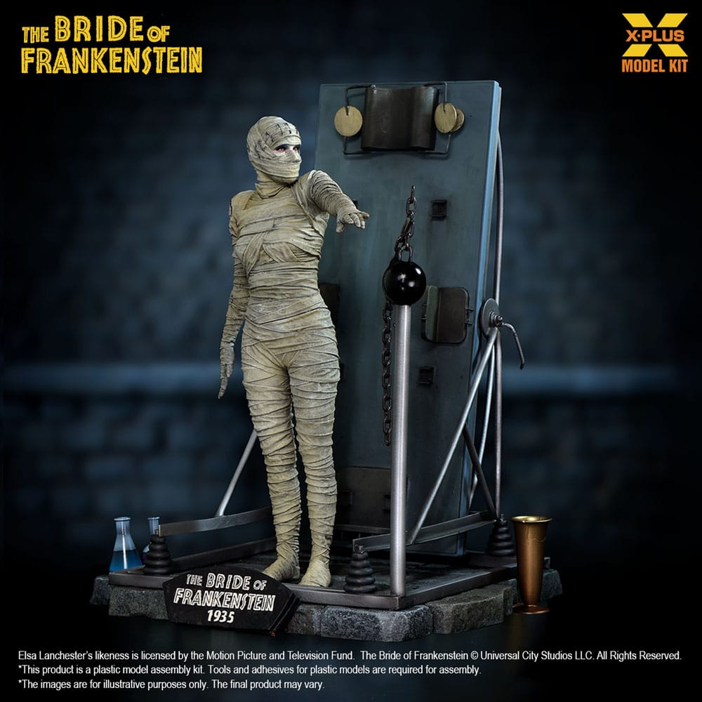 La Fiancée de Frankenstein figurine Plastic Model Kit 1/8 Bride of Frankenstein 21 cm