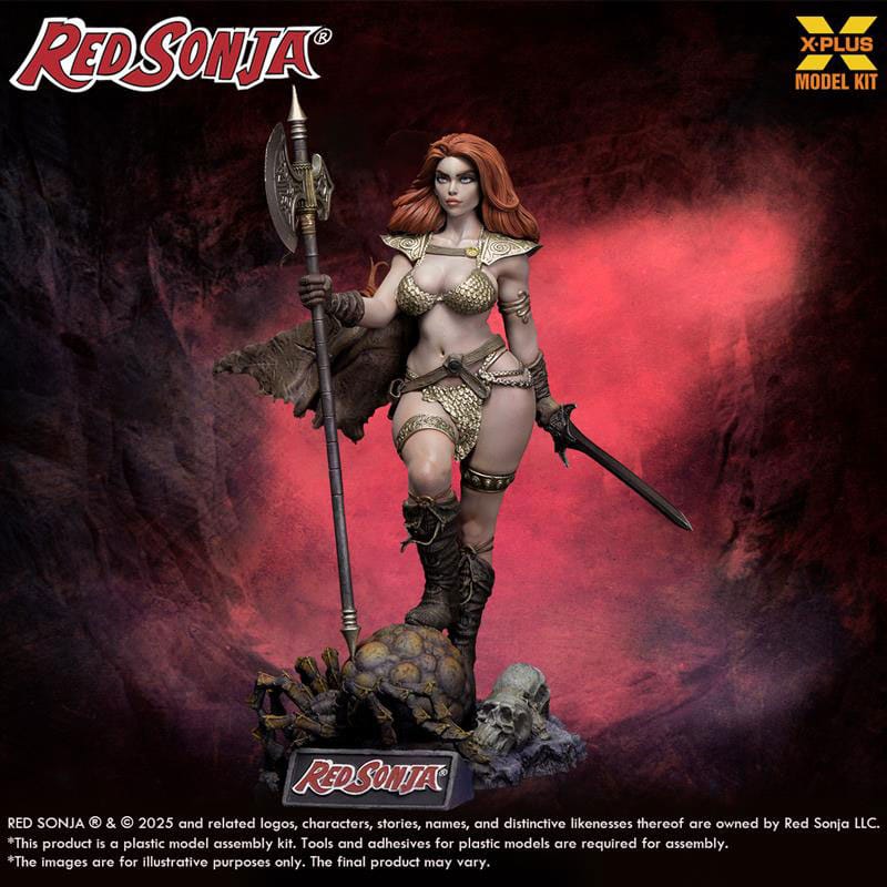 Red Sonja figurine Plastic Model Kit 1/8 Red Sonja réédition 27 cm