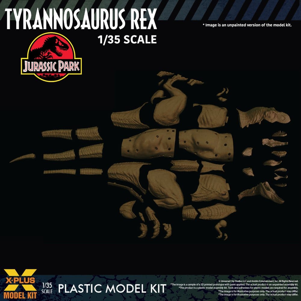 Jurassic Park figurine Plastic Model Kit 1/35 Tyrannosaurus Rex 42 cm