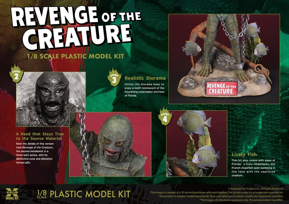 Revenge of the Creature figurine Plastic Model Kit 1/8 Revenge of the Creature 28 cm (Reproduction)