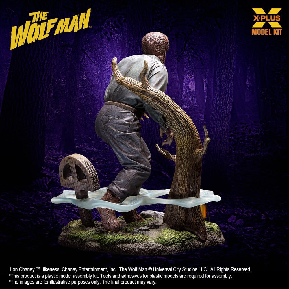 The Wolf Man figurine Plastic Model Kit 1/8 Lon Chaney Jr. as Wolf Man 22 cm (Reproduction)