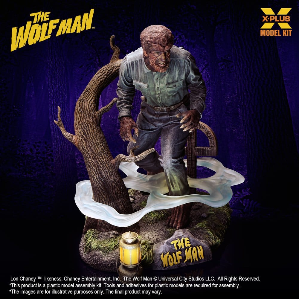 The Wolf Man figurine Plastic Model Kit 1/8 Lon Chaney Jr. as Wolf Man 22 cm (Reproduction)