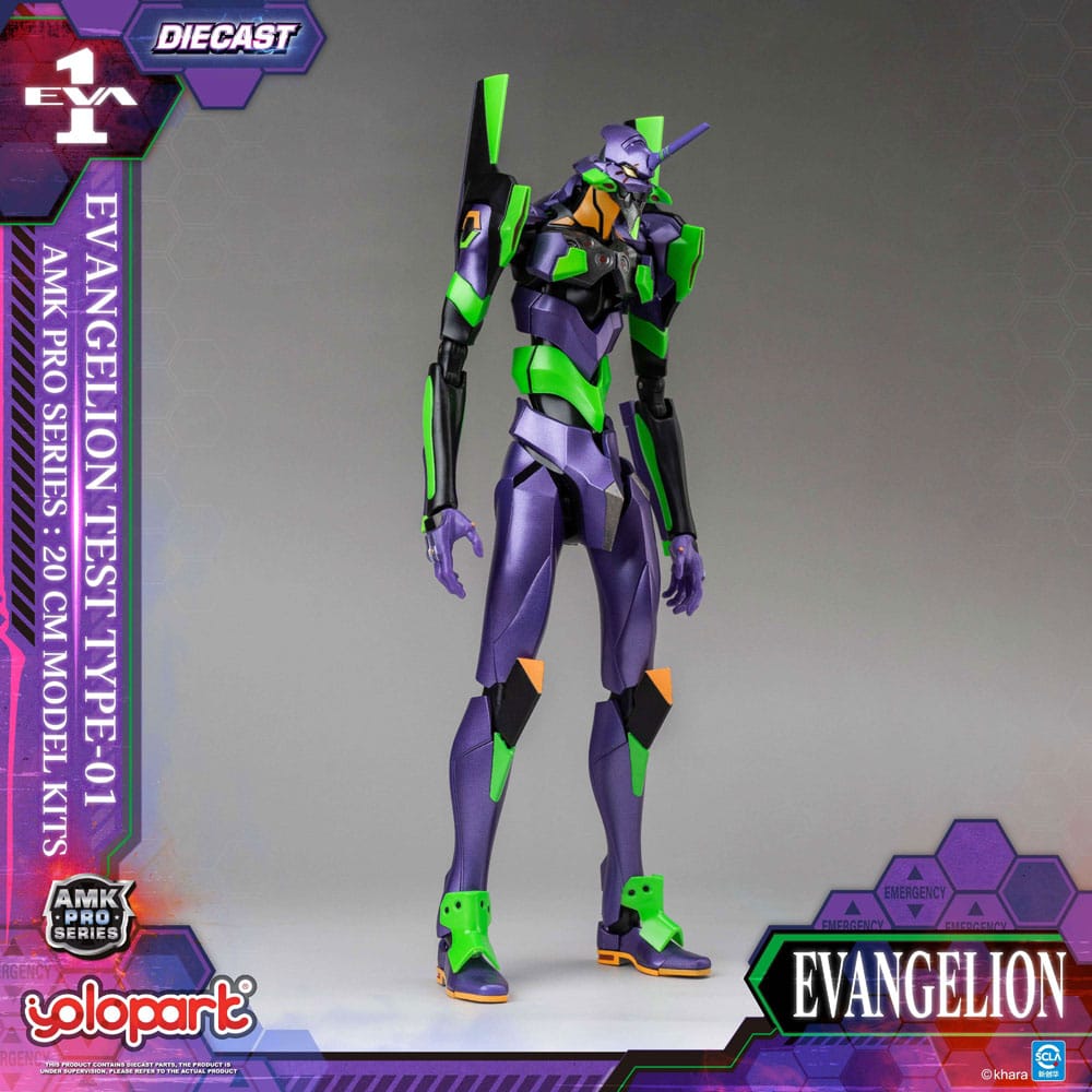 Neon Genesis Evangelion figurine Model Kit AMK Pro Series Eva-01 Test Type 20 cm
