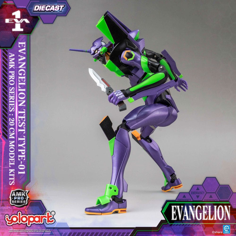 Neon Genesis Evangelion figurine Model Kit AMK Pro Series Eva-01 Test Type 20 cm