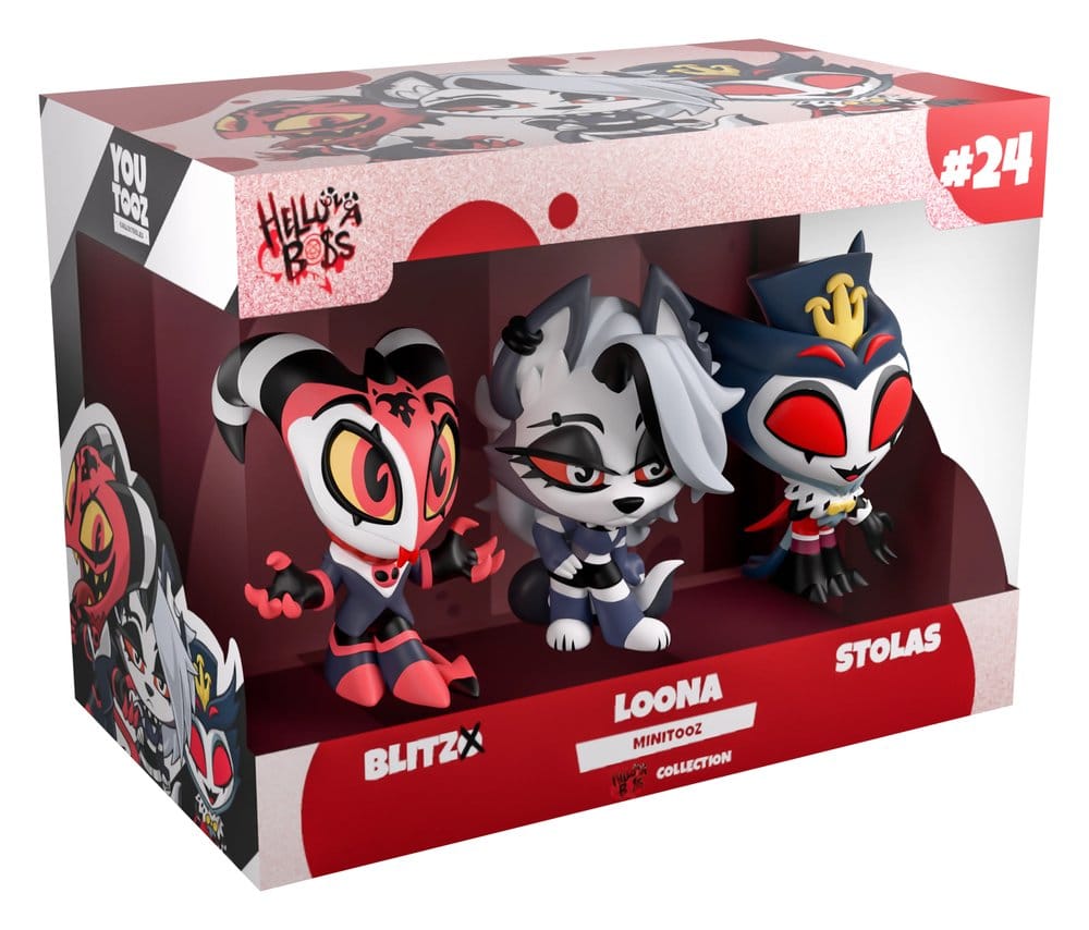 Helluva Boss pack 3 figurines mini Mini Tooz Blitzo, Loona & Stolas